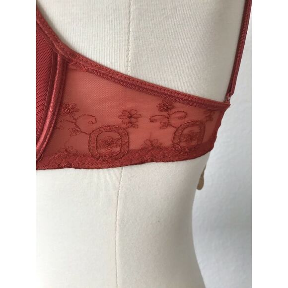 Belabumbum Lingerie Lace Pleated Padded Underwire Bra FLAW SAMPLE - Picture 8 of 10